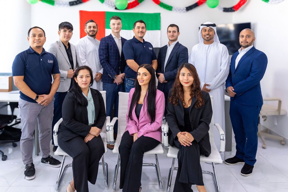 The Jump Properties team at the Dubai office